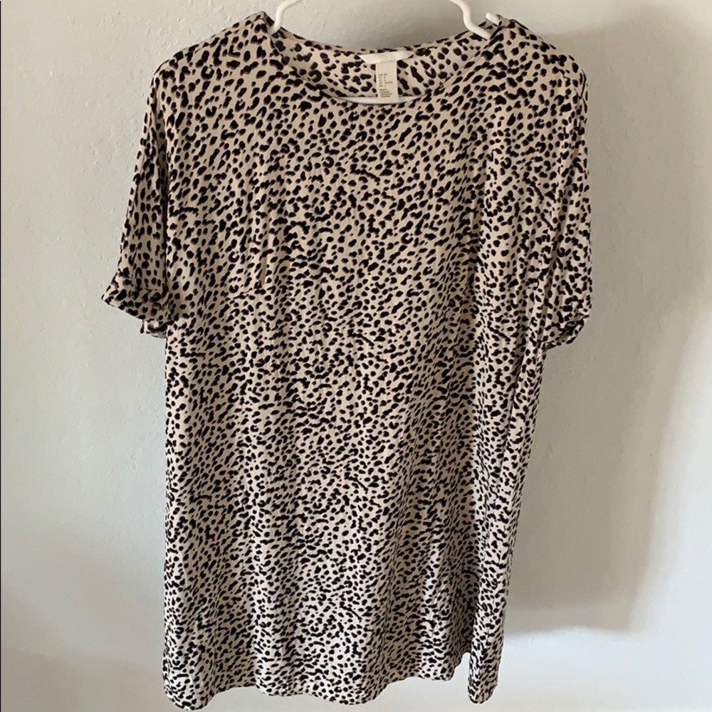 leopard shift dress
